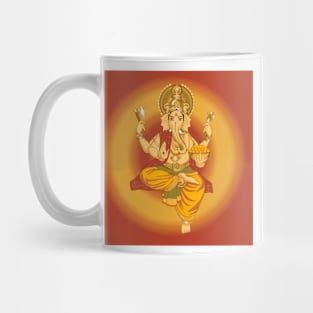 Ganesha , Hindu God Of Good Tidings Mug